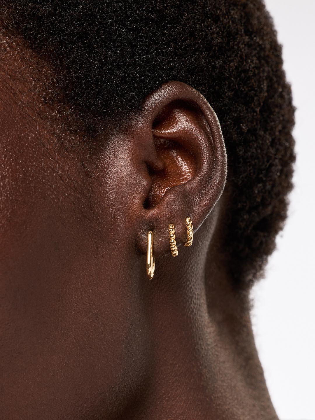 Small Gold Hoop Earrings - Gold Oval Hoops