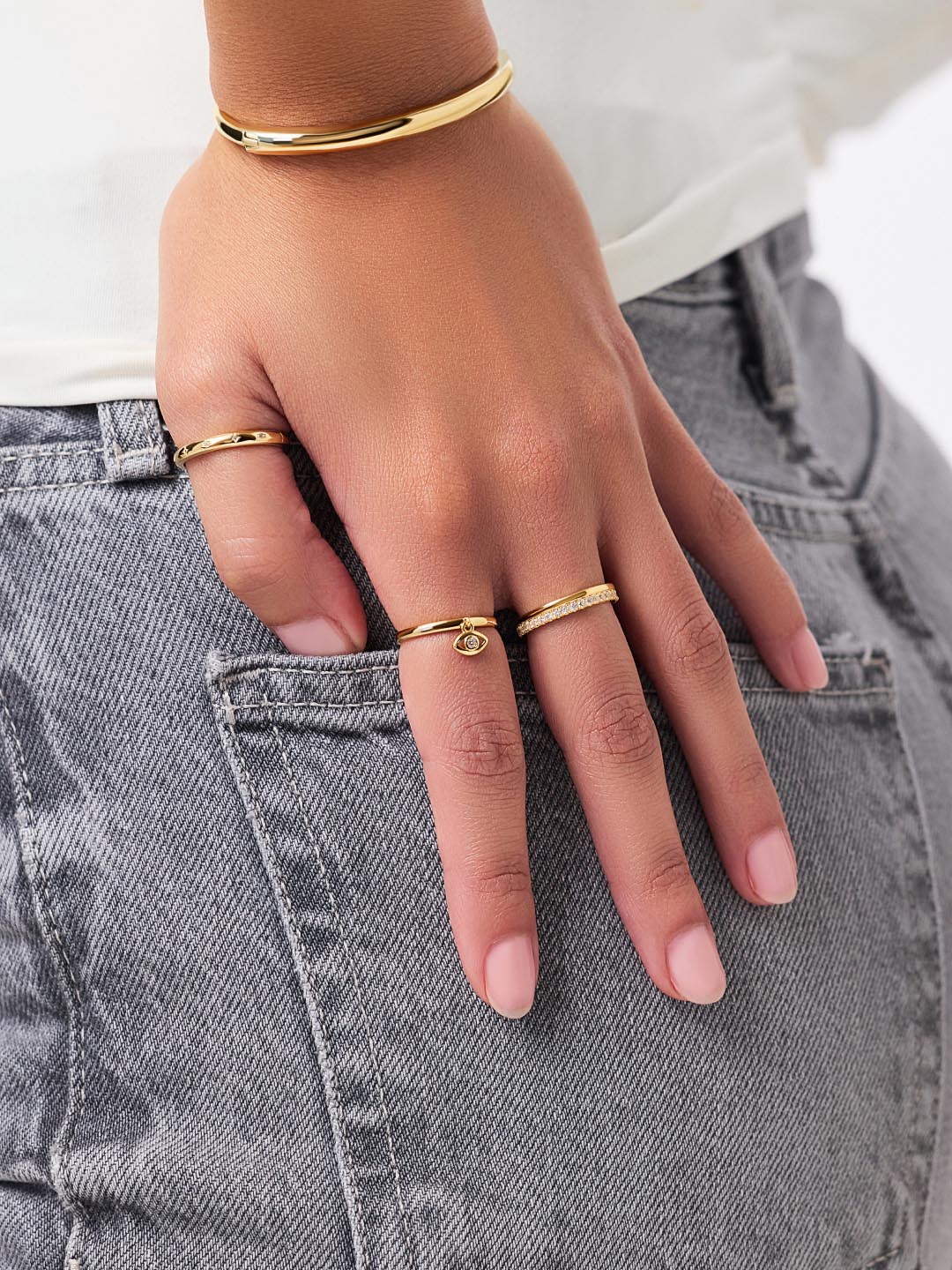 Evil Eye Ring - Tanner