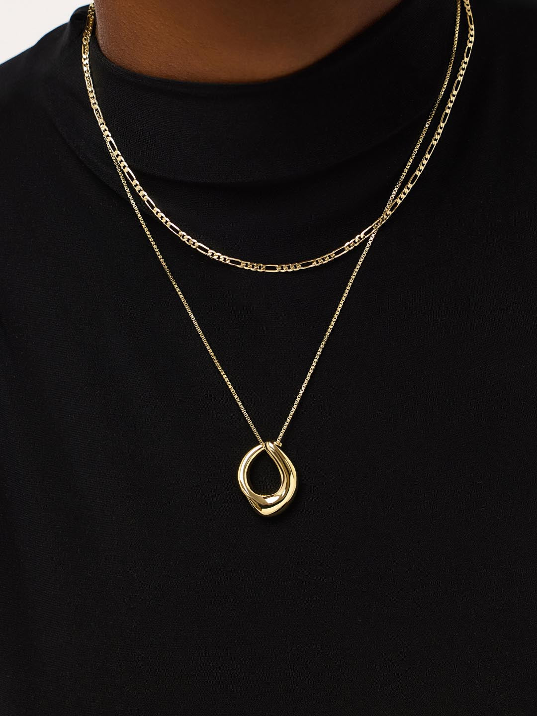 Gold Pendant Necklace - Collins