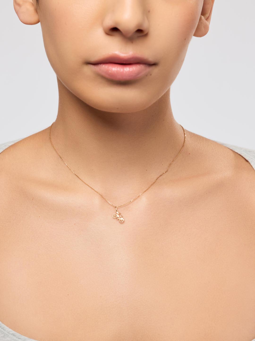 Solid Yellow Gold - Bike Charm