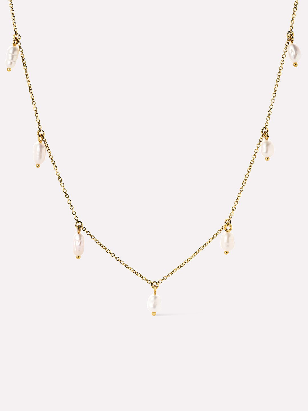 Gold Pearl Necklace - Loki