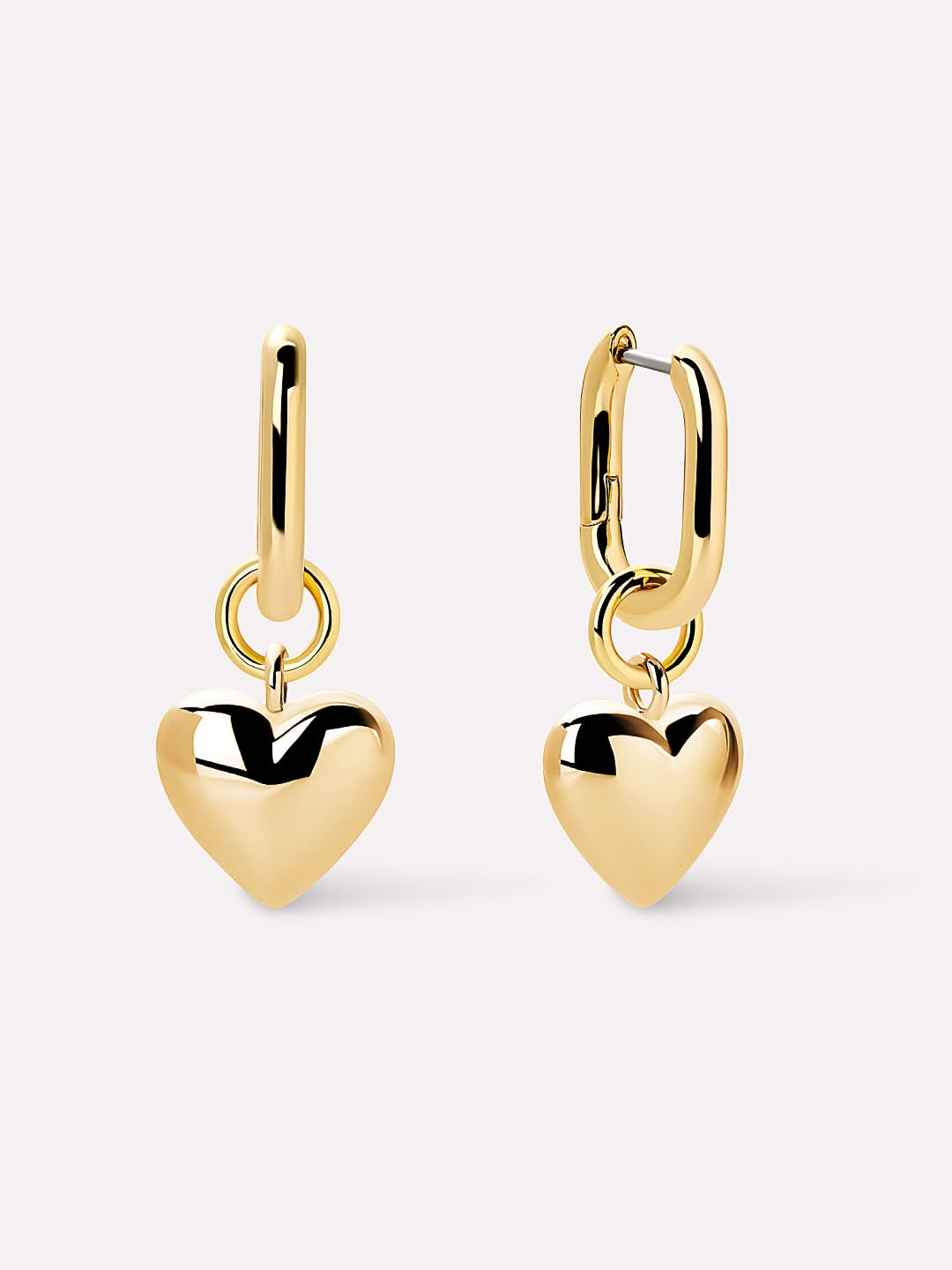 Heart Earrings - Wesley Gold