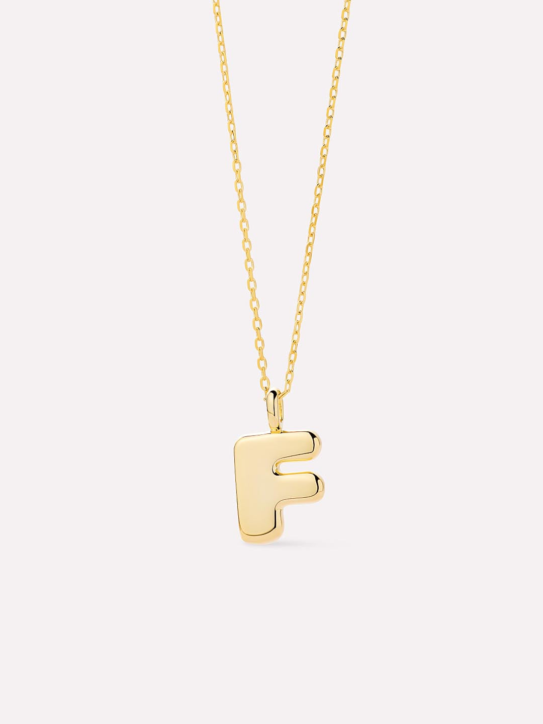Sterling Silver - Bubble Letter Necklace