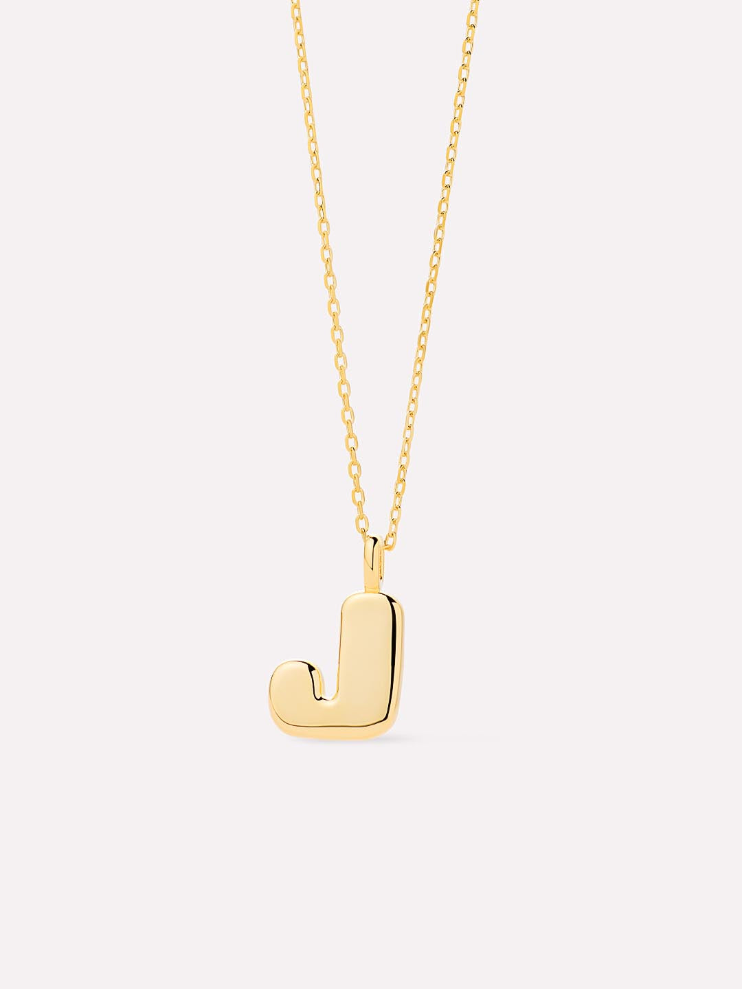 Sterling Silver - Bubble Letter Necklace