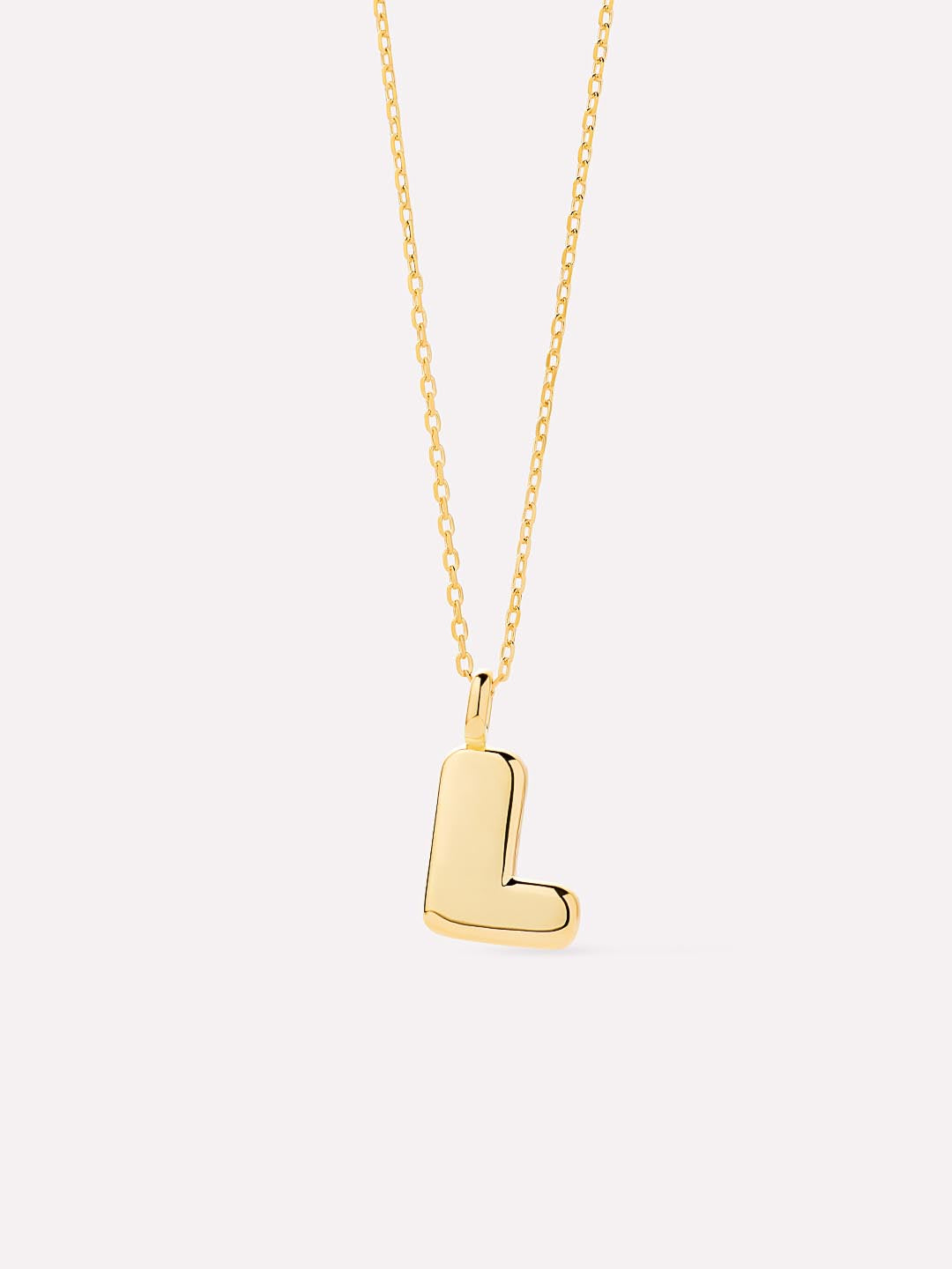 Sterling Silver - Bubble Letter Necklace