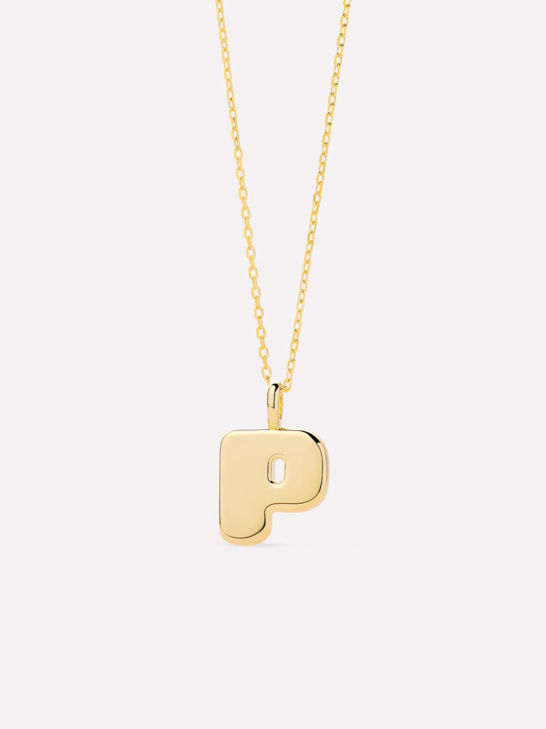 Sterling Silver - Bubble Letter Necklace