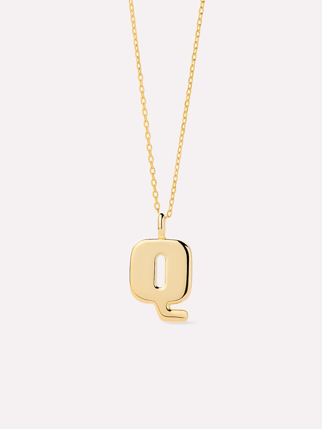 Sterling Silver - Bubble Letter Necklace