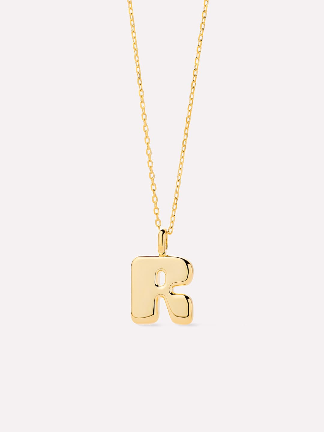 Sterling Silver - Bubble Letter Necklace