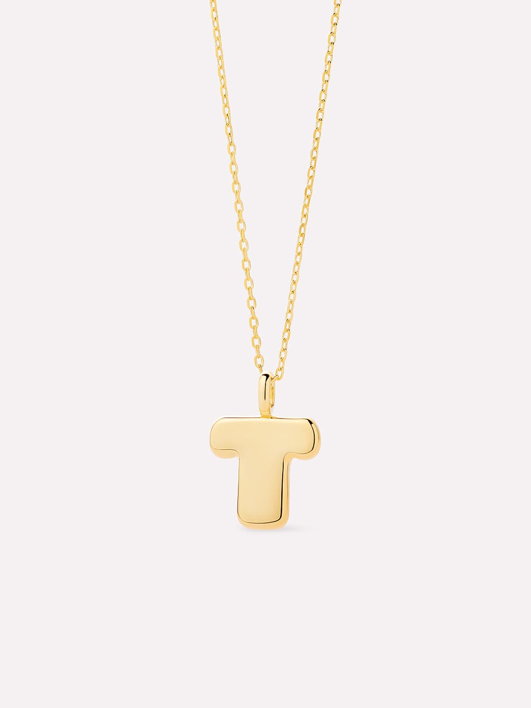 Sterling Silver - Bubble Letter Necklace