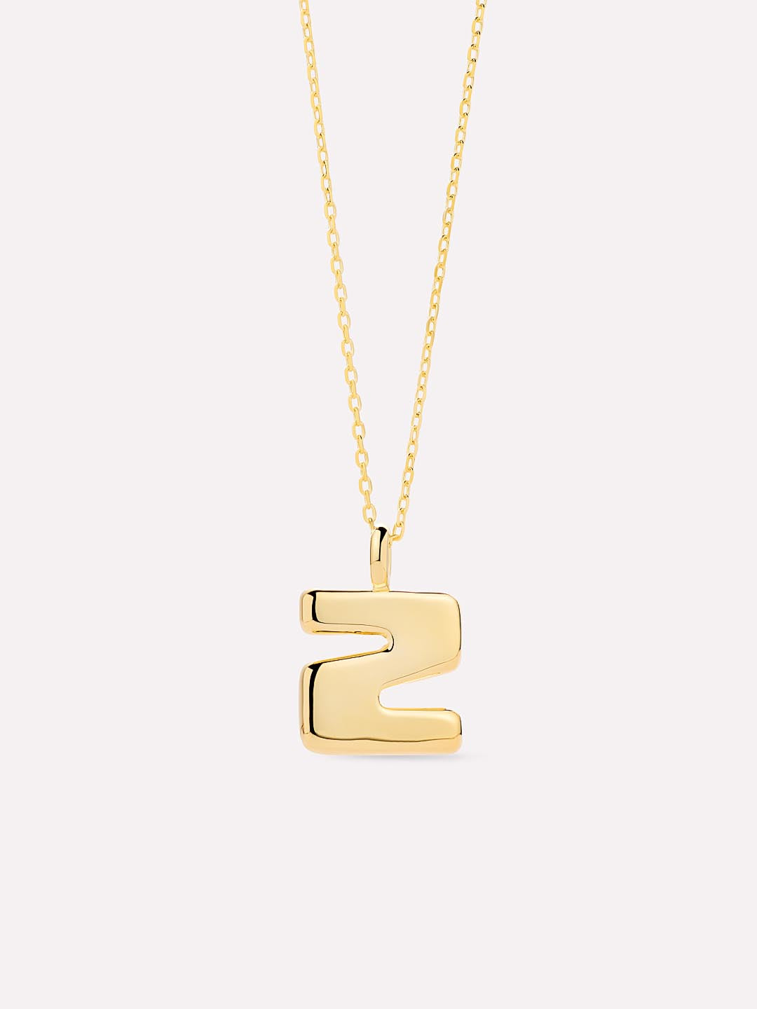 Sterling Silver - Bubble Letter Necklace