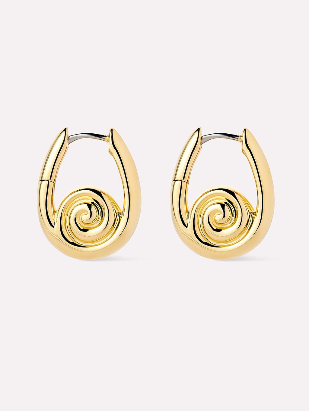 Gold Statement Earrings - Ariel Hoops