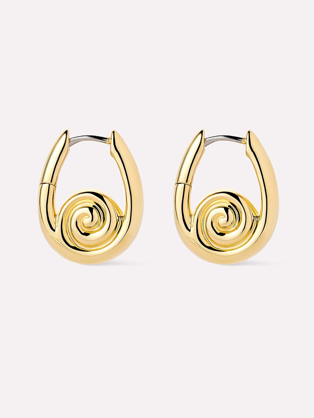 Gold Statement Earrings - Ariel Hoops