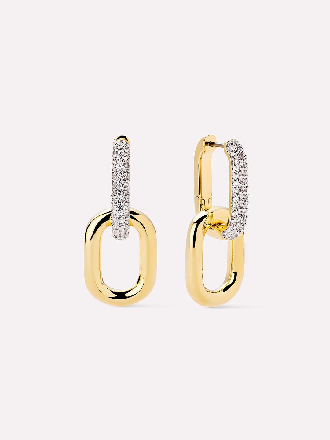 Drop Earrings - Ash Double Pave