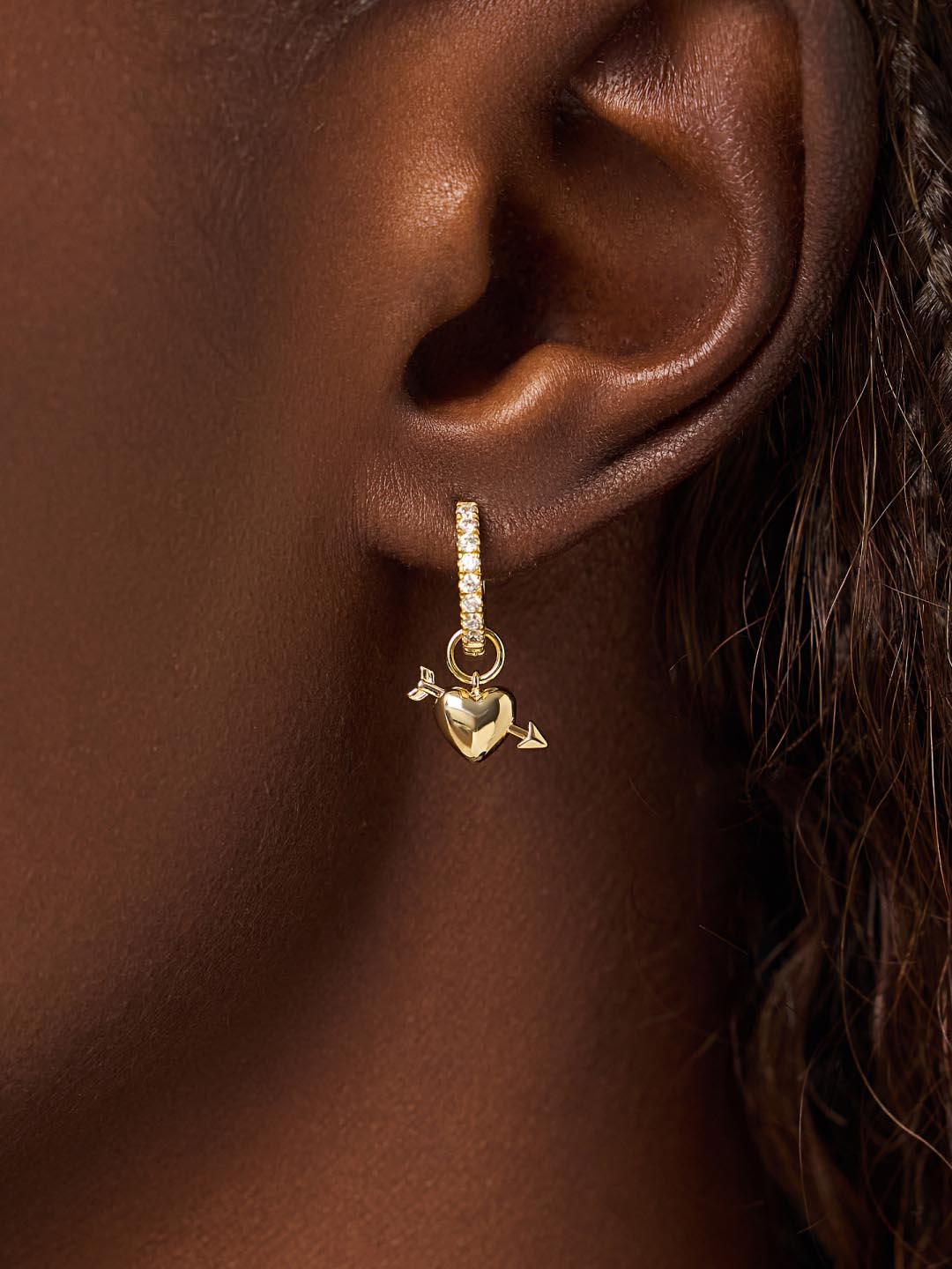 Earring Charms - Cupid's Heart Charms