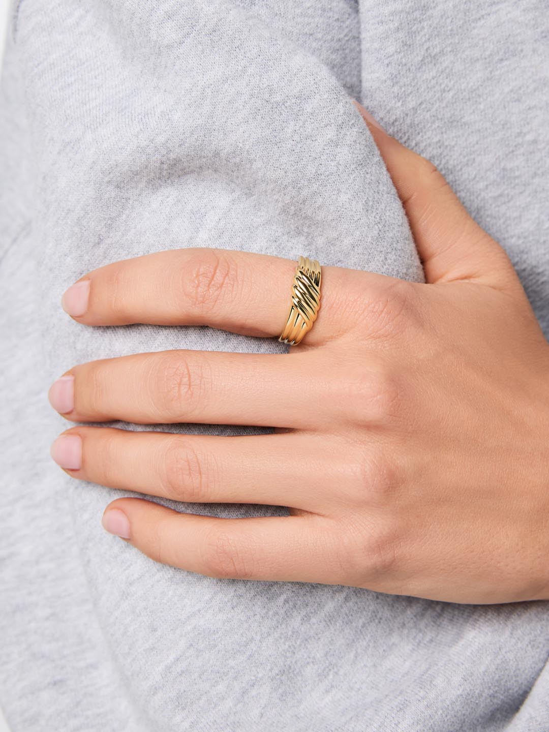 Gold Band Ring - Lydia