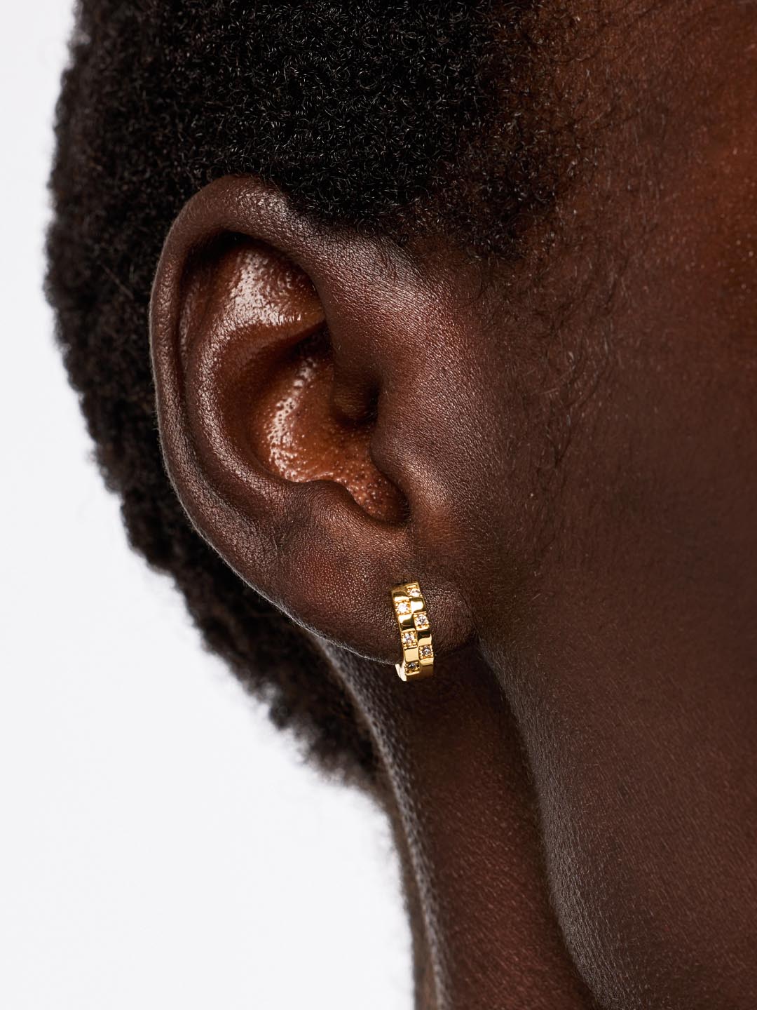 Gold Huggie Earrings - Eden Mini