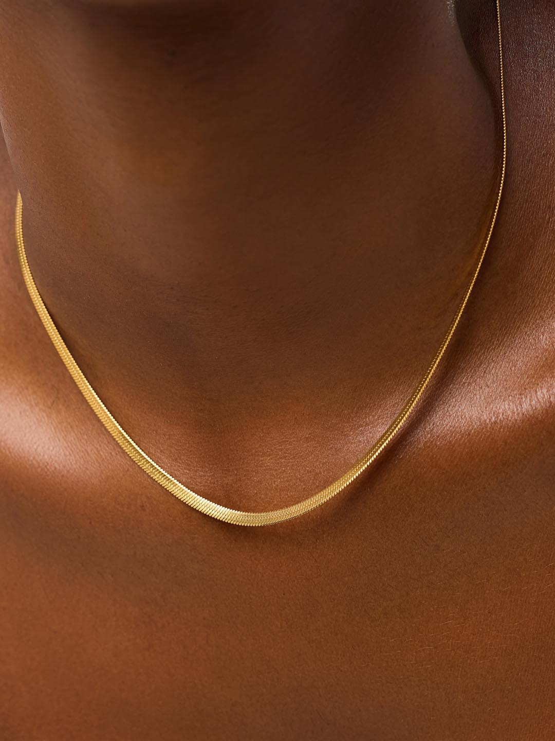 Herringbone Chain Necklace - Ina