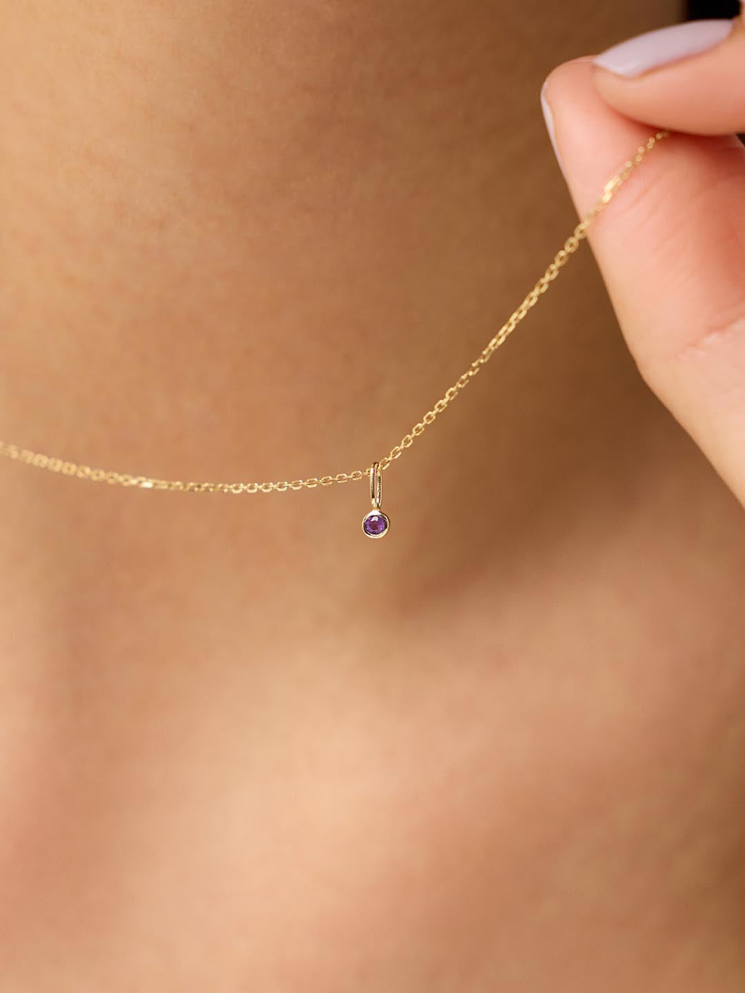 Birthstone - Gold Mini Birthstone Charm