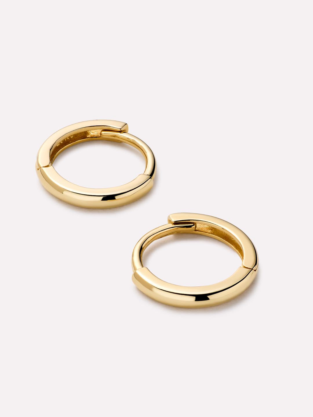 Gold Huggie Hoop Earrings - Gold Huggie Hoops
