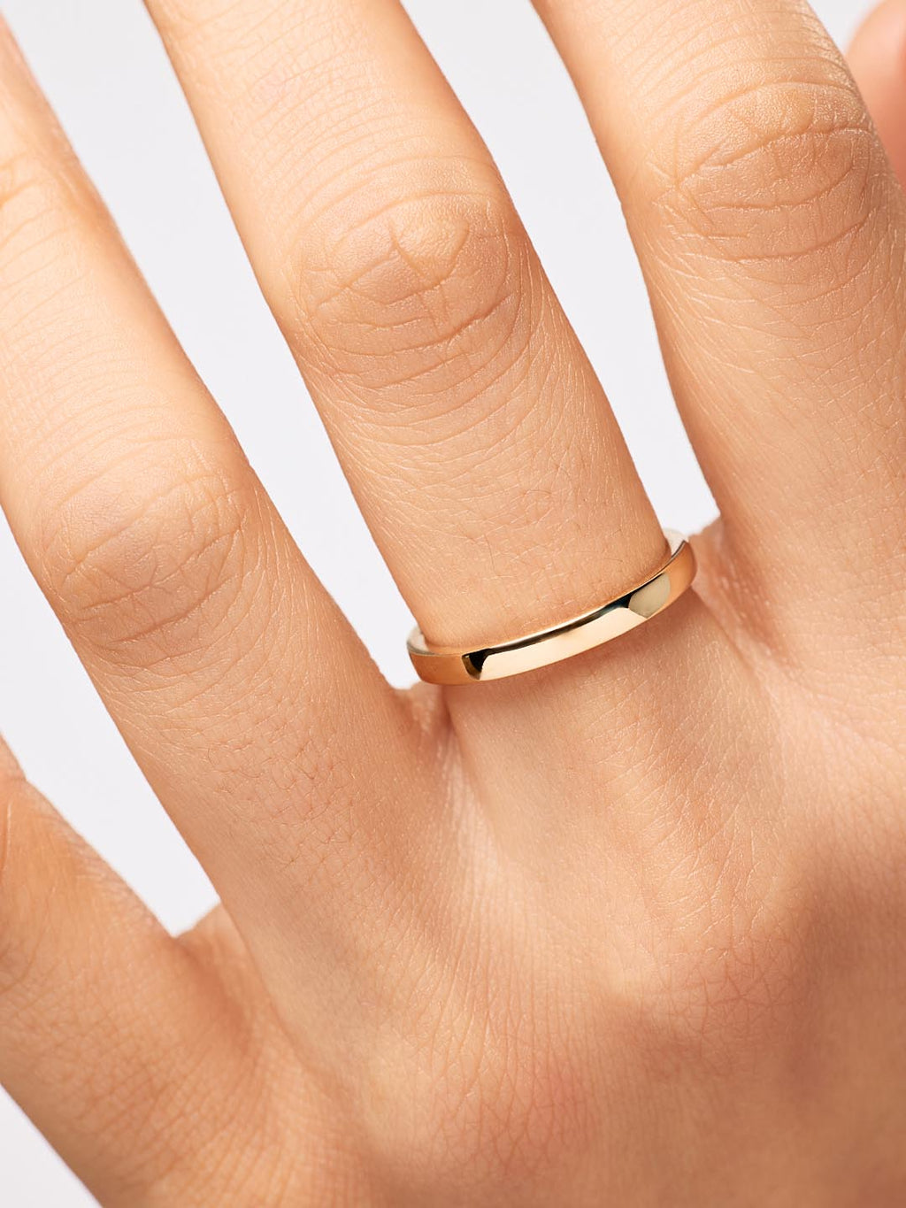 Solid Yellow Gold - Slim Eclipse Ring