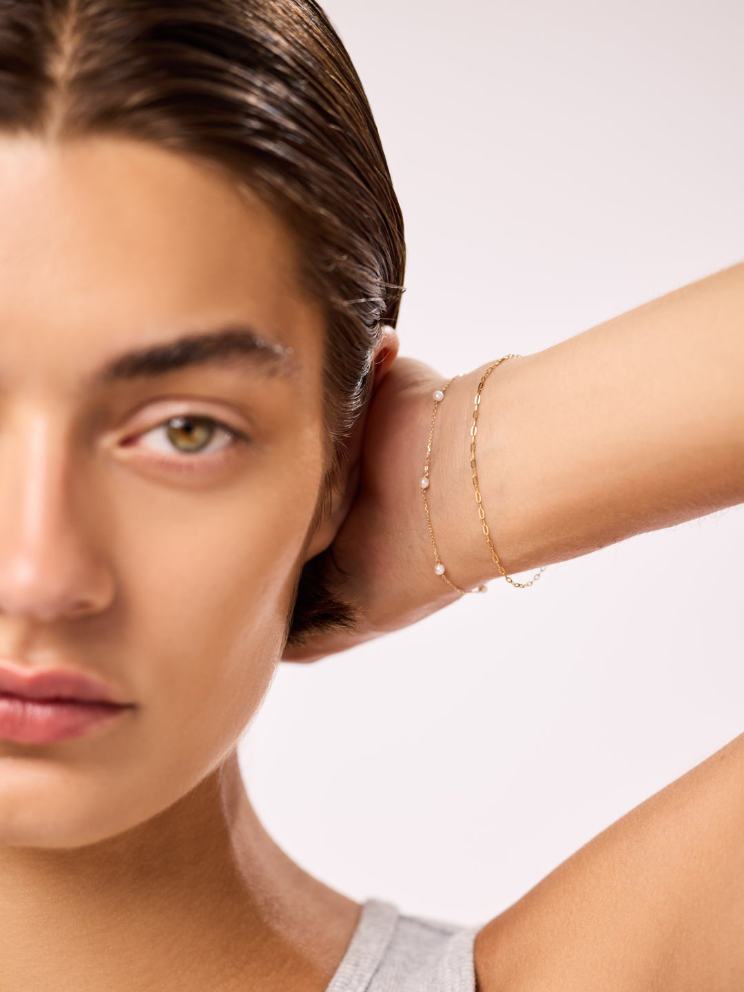 Gold Pearl Bracelet - Pearl Bracelet Set