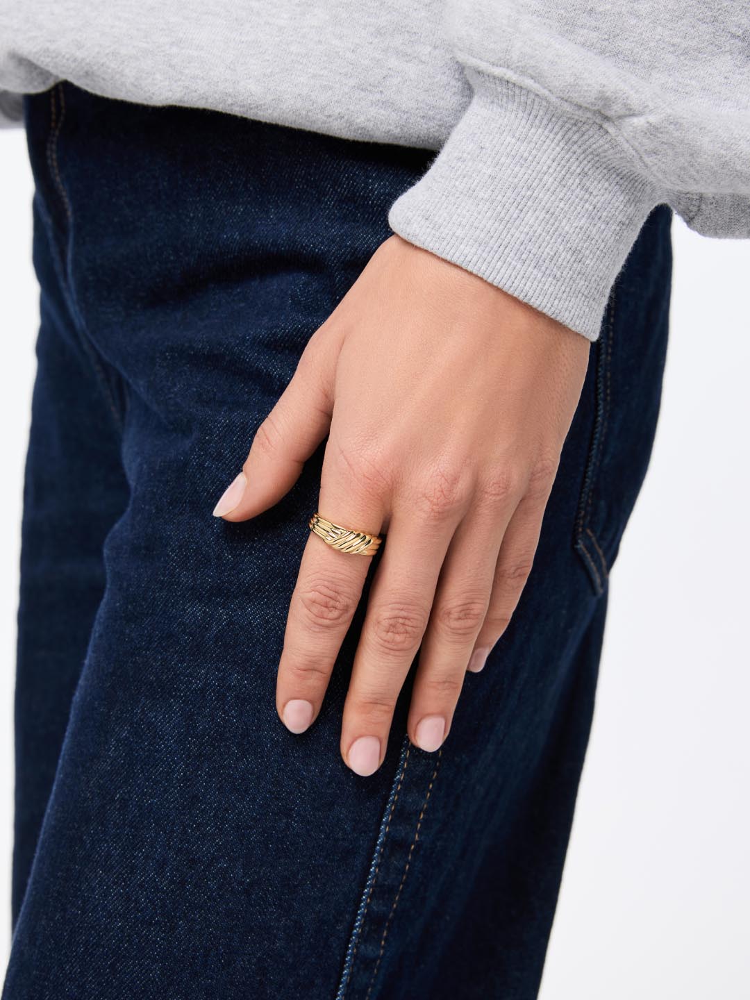 Gold Band Ring - Lydia