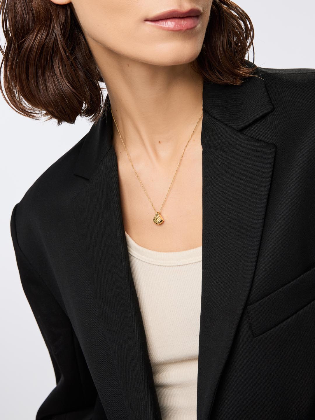 Gold Pendant Necklace - Elsie