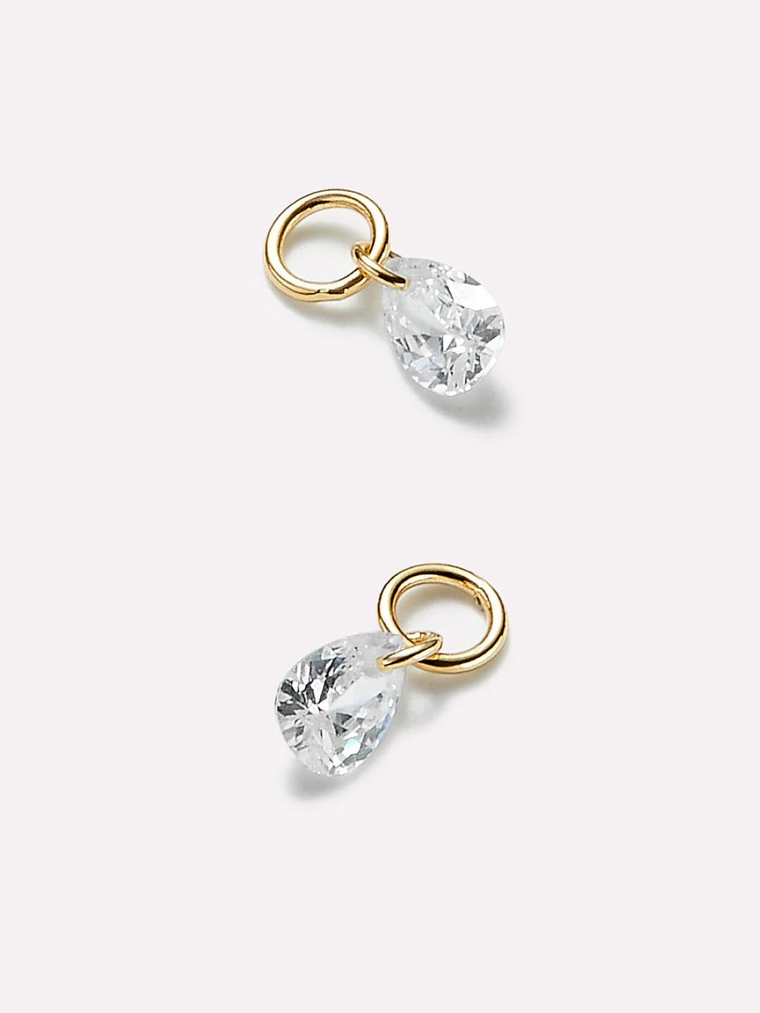 Earring Charms - Floating Stone Charm Huggies