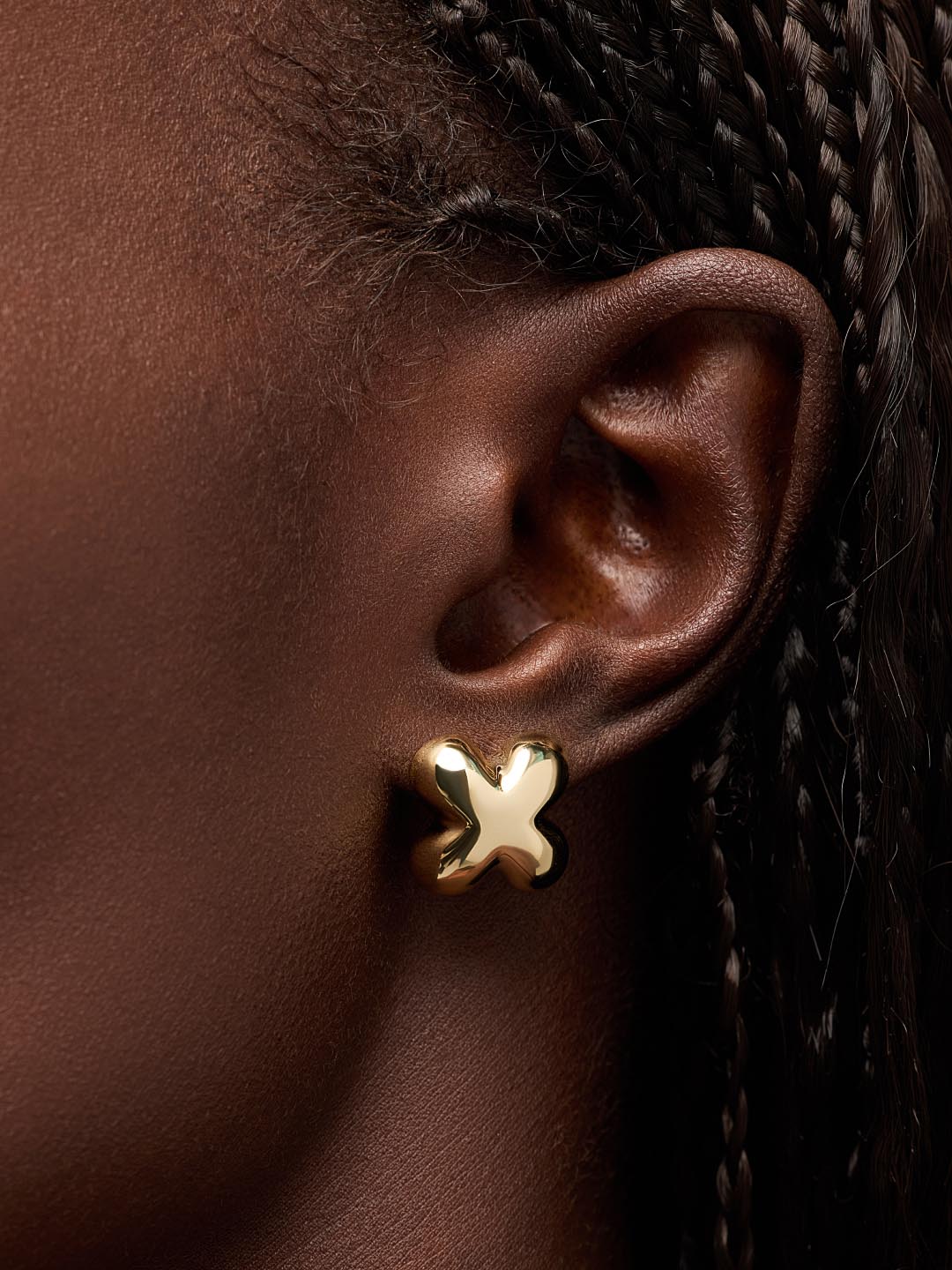 Gold Stud Earrings - Cassia