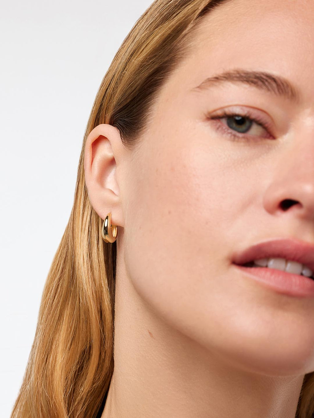 Small Gold Hoop Earrings - Nate Medium