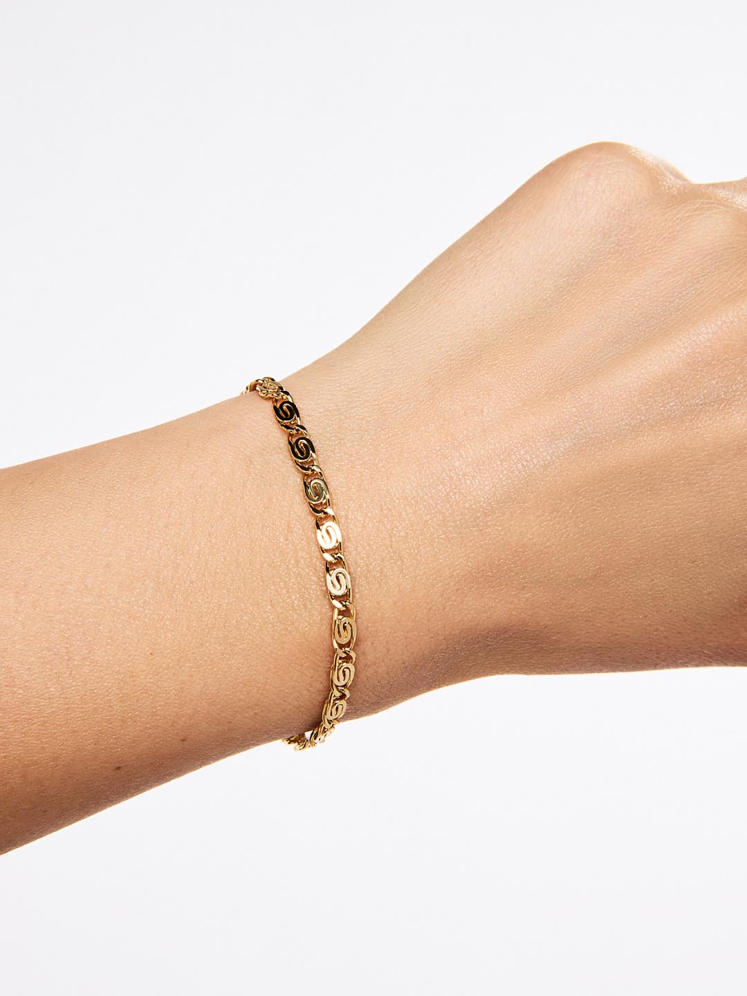 Gold Chain Bracelet - Navy Bracelet