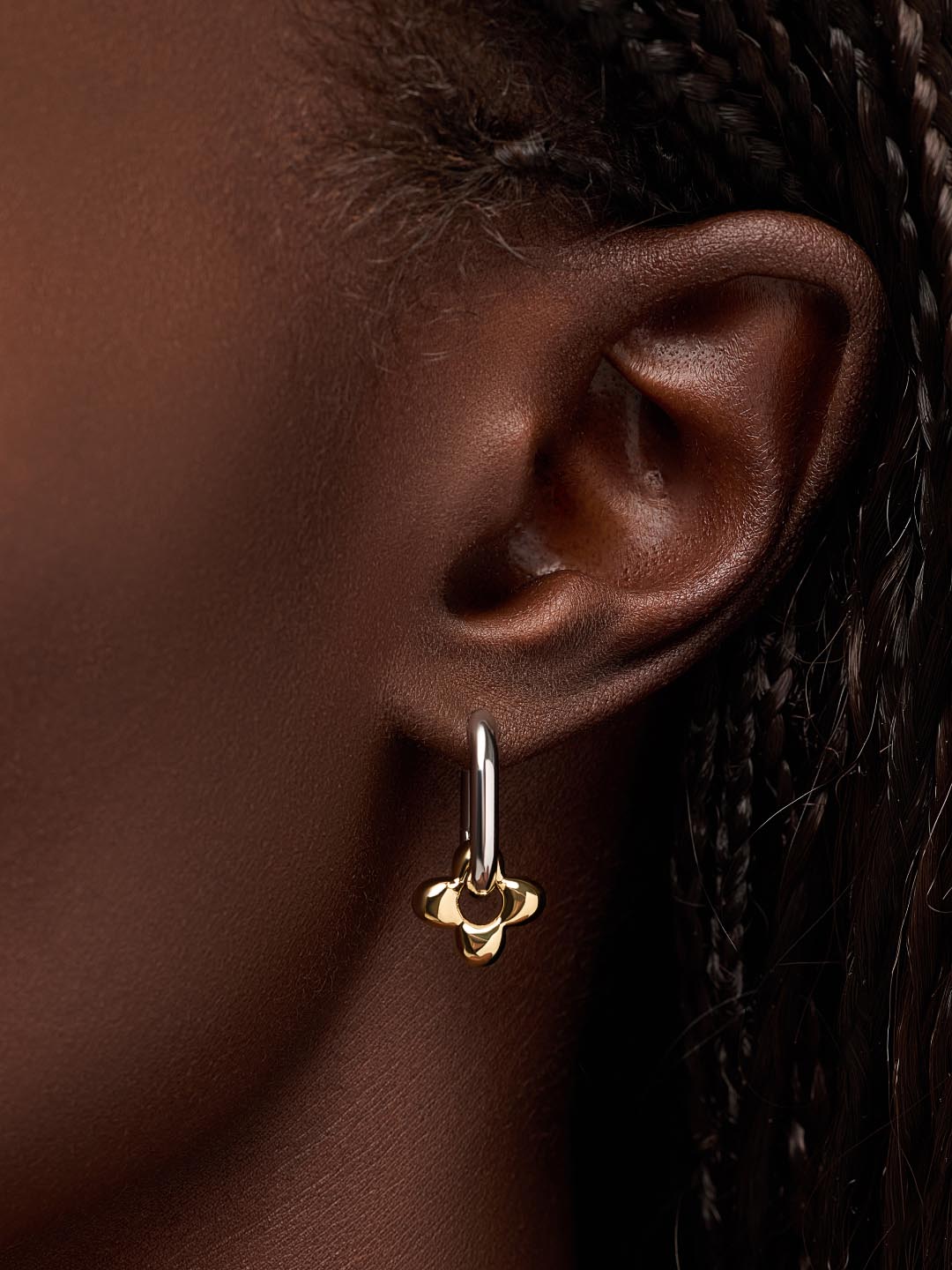 Flower Earrings - Cassia Hoops