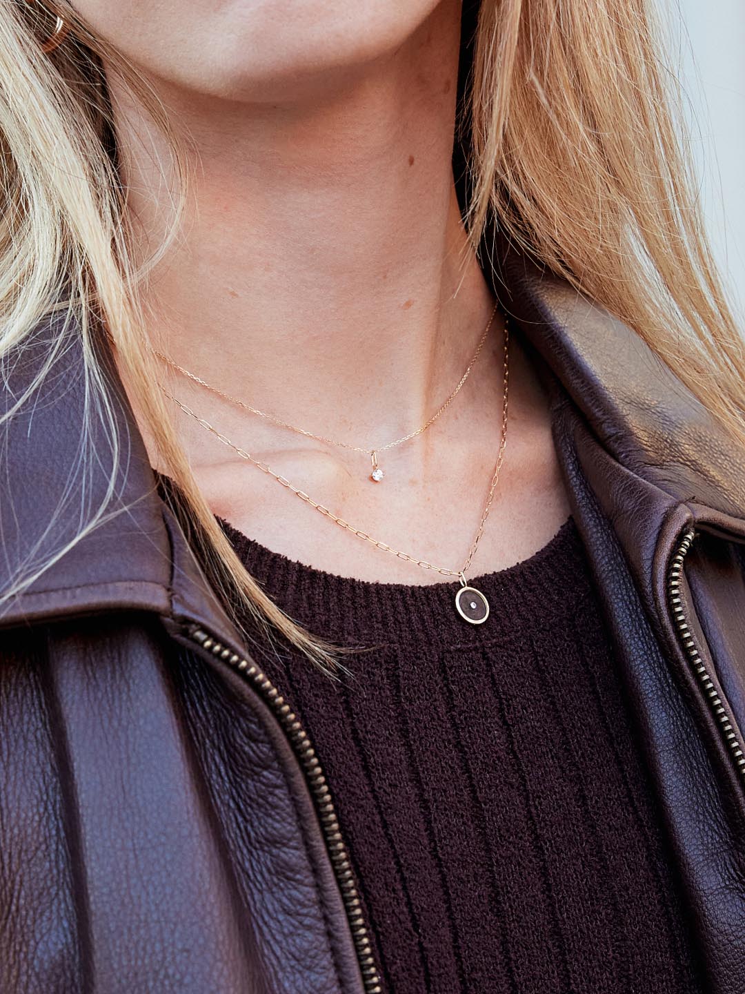 Diamond Necklace - Gold Dainty Diamond Necklace