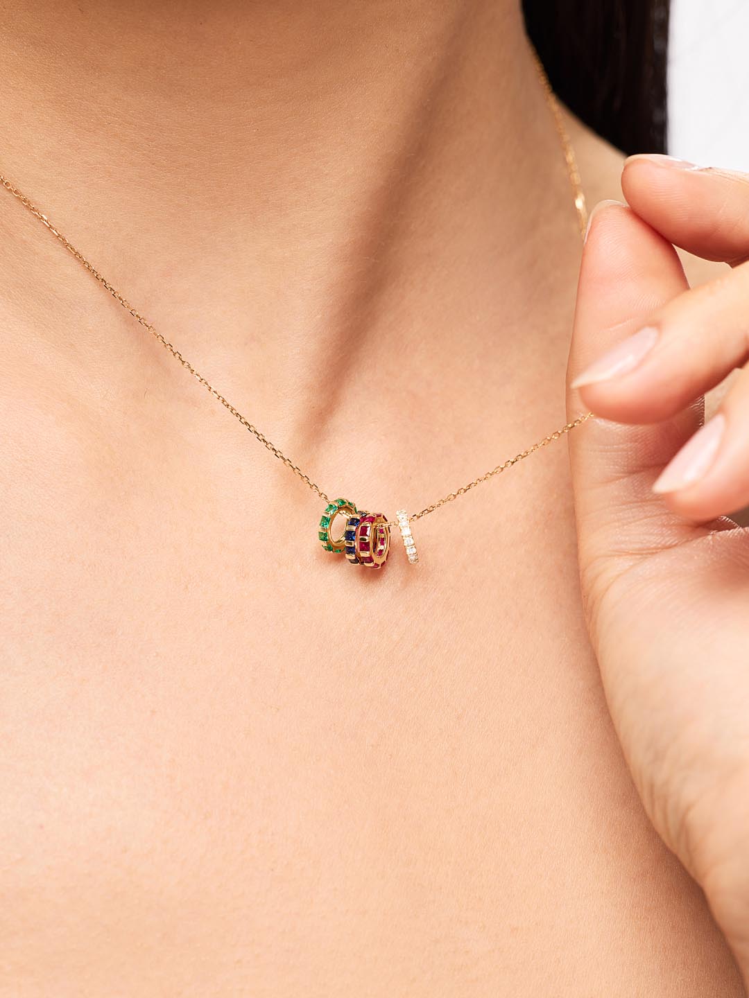Solid Yellow Gold - Diamond Zeno Charm