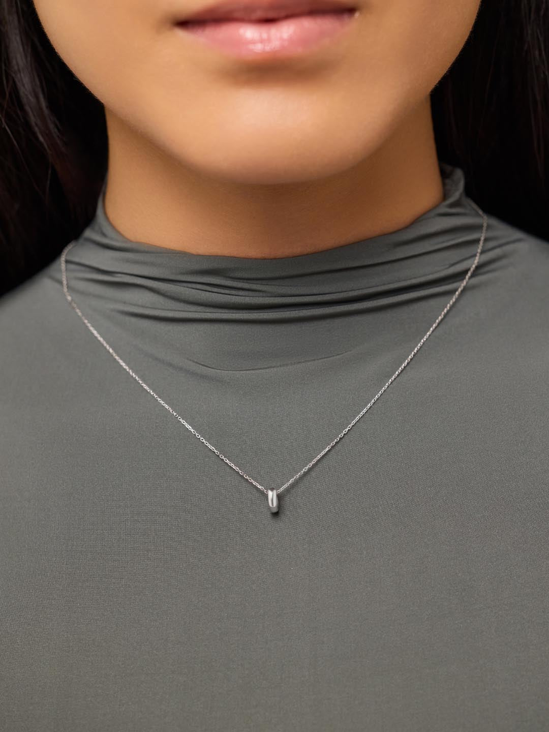 Solid White Gold - Eclipse Charm