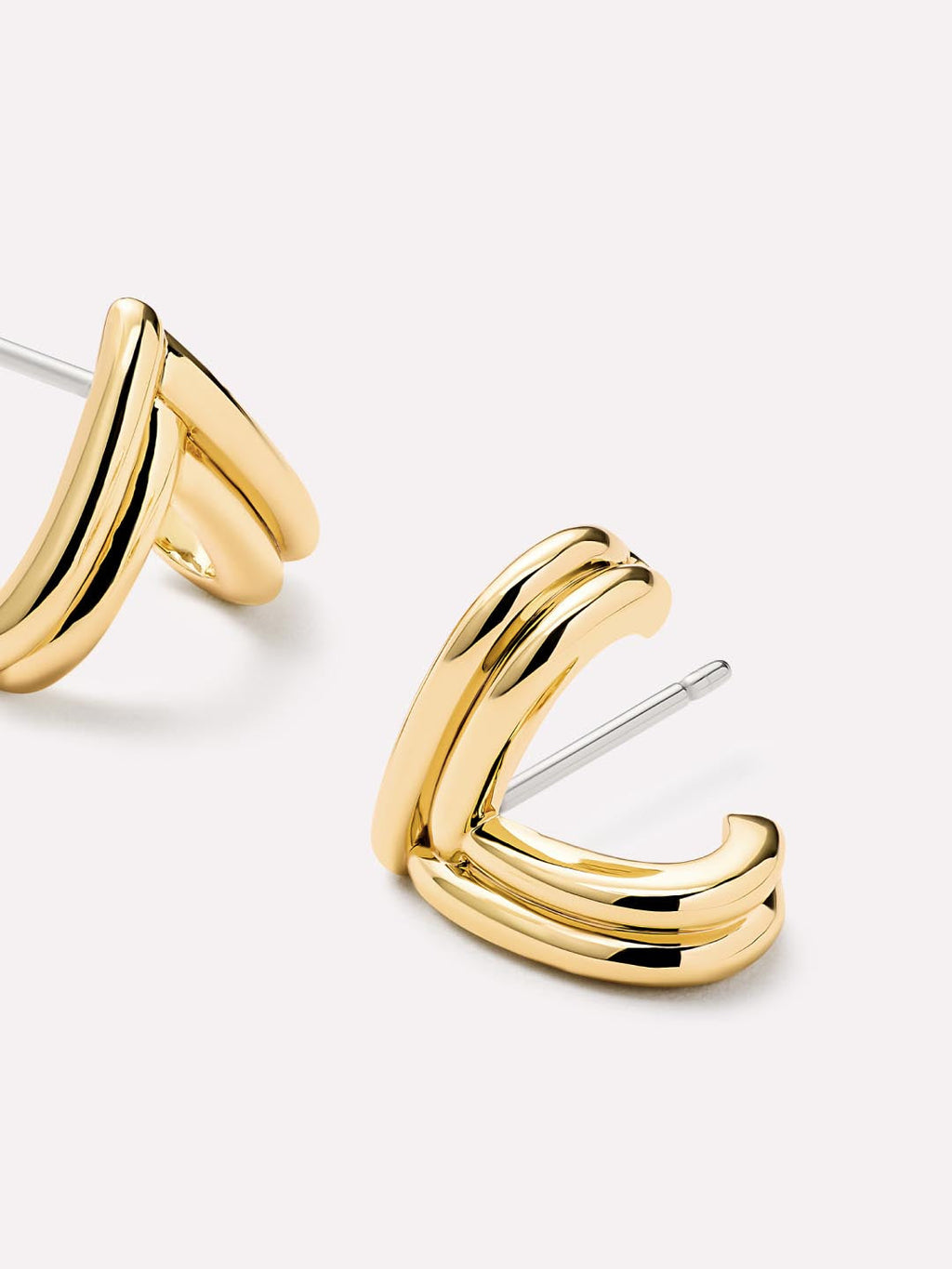 Gold Stud Earrings - Karessa