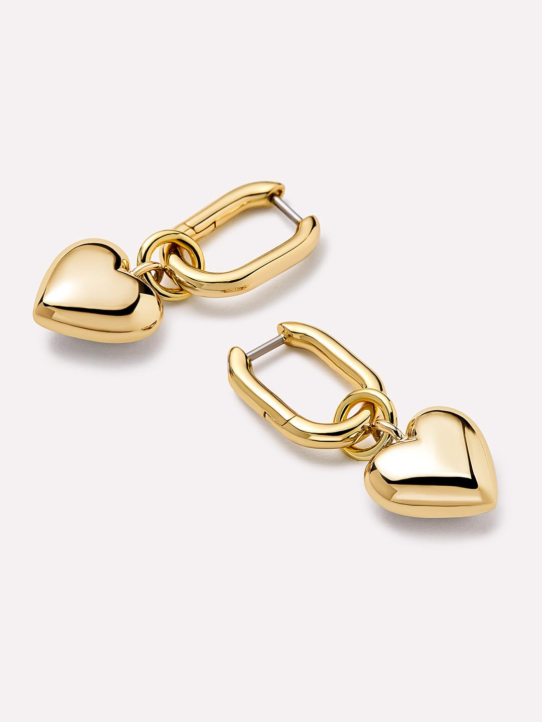 Heart Earrings - Wesley Gold