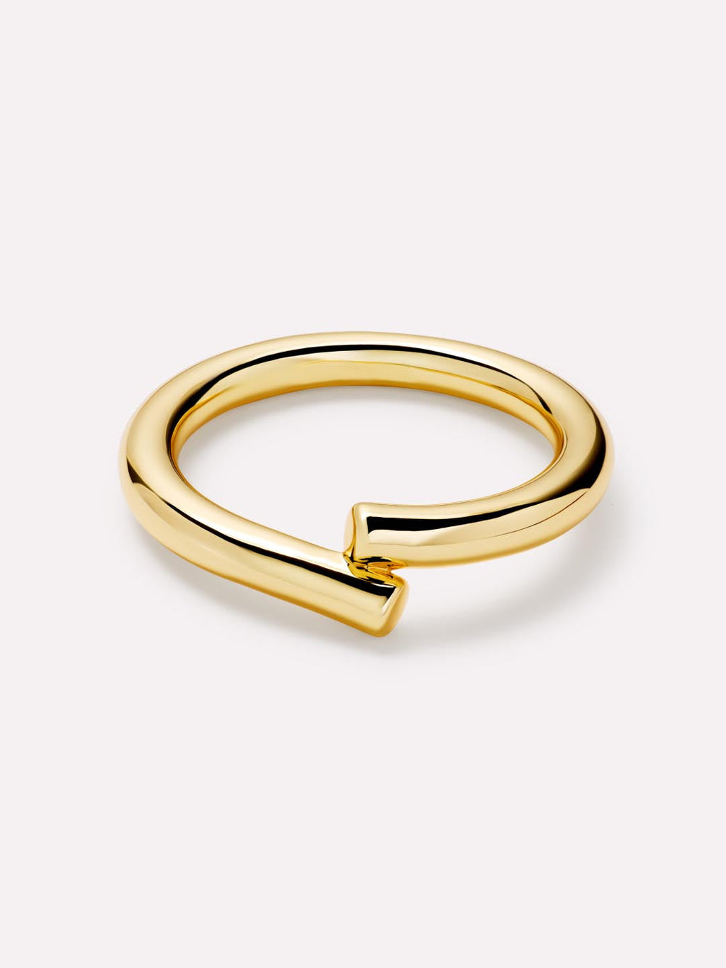 Gold Band Ring - Clover