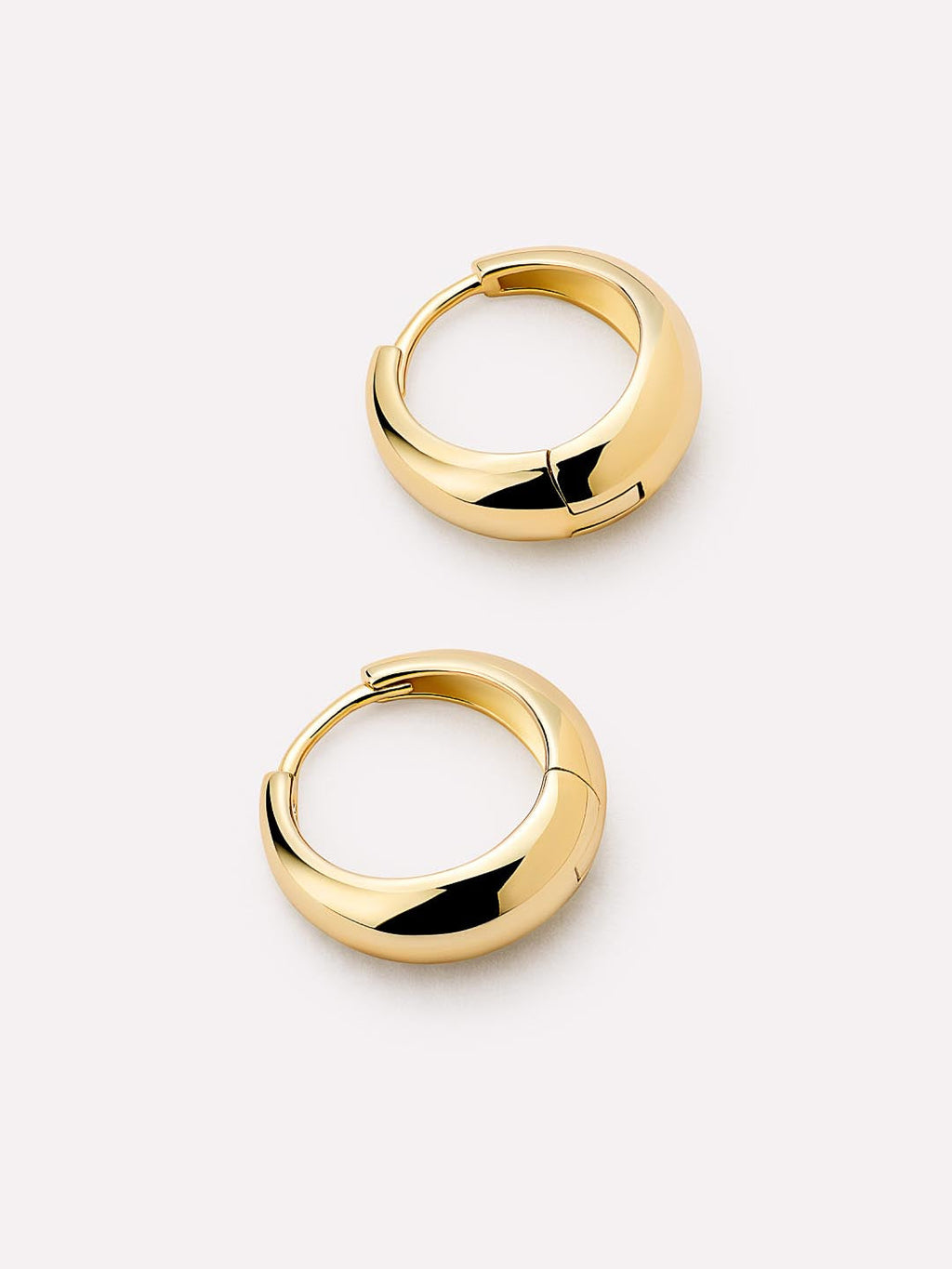 Small Gold Hoop Earrings - Nate Medium