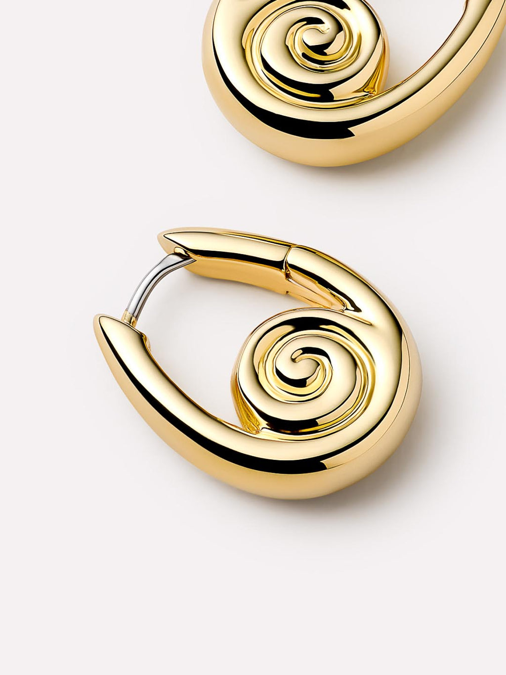 Gold Statement Earrings - Ariel Hoops