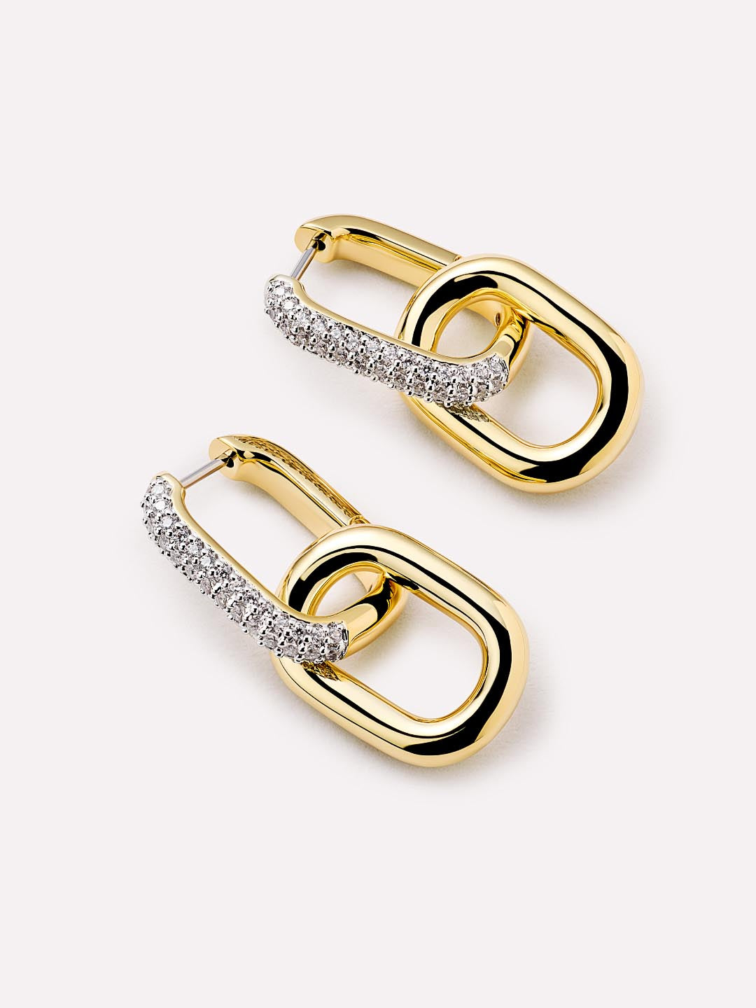 Drop Earrings - Ash Double Pave