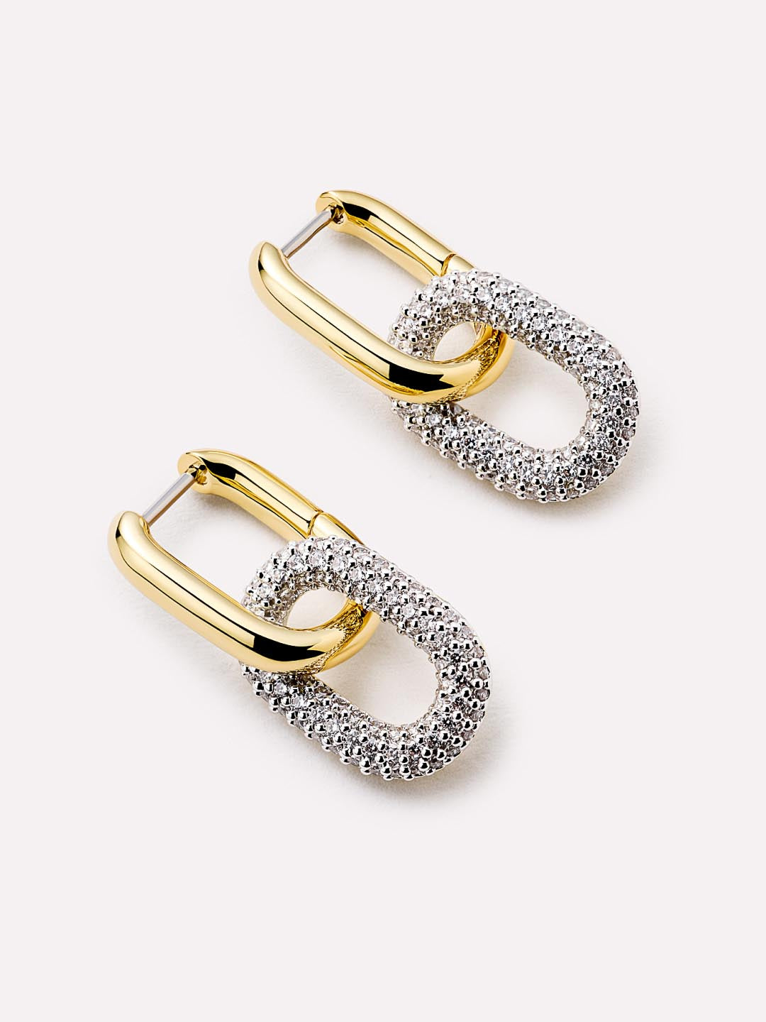 Drop Earrings - Rox Mini Double Pave