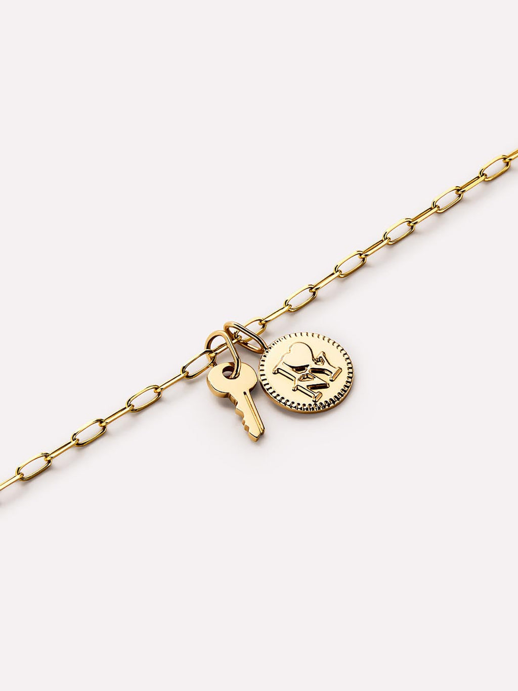 Gold Pendant - Gold Mini Key Charm
