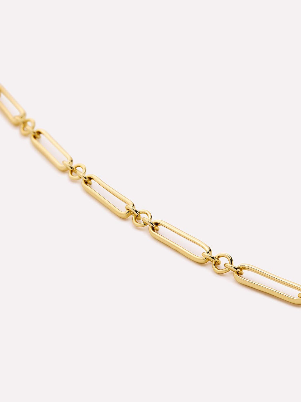 Gold Paperclip Necklace - James