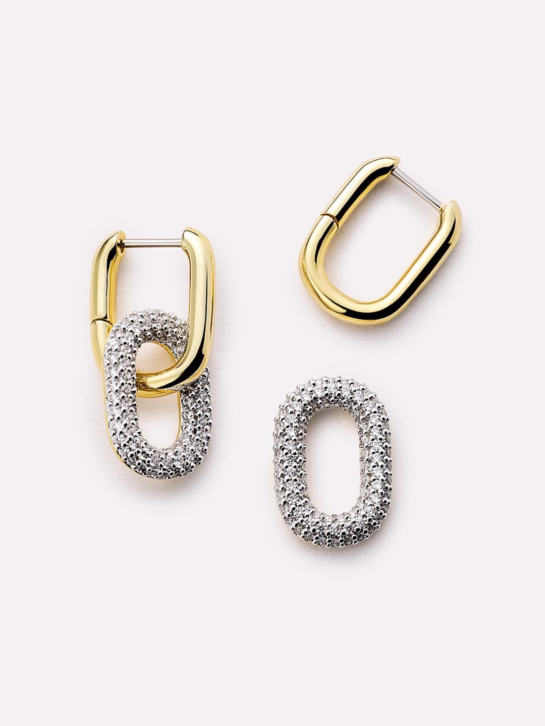 Drop Earrings - Rox Mini Double Pave