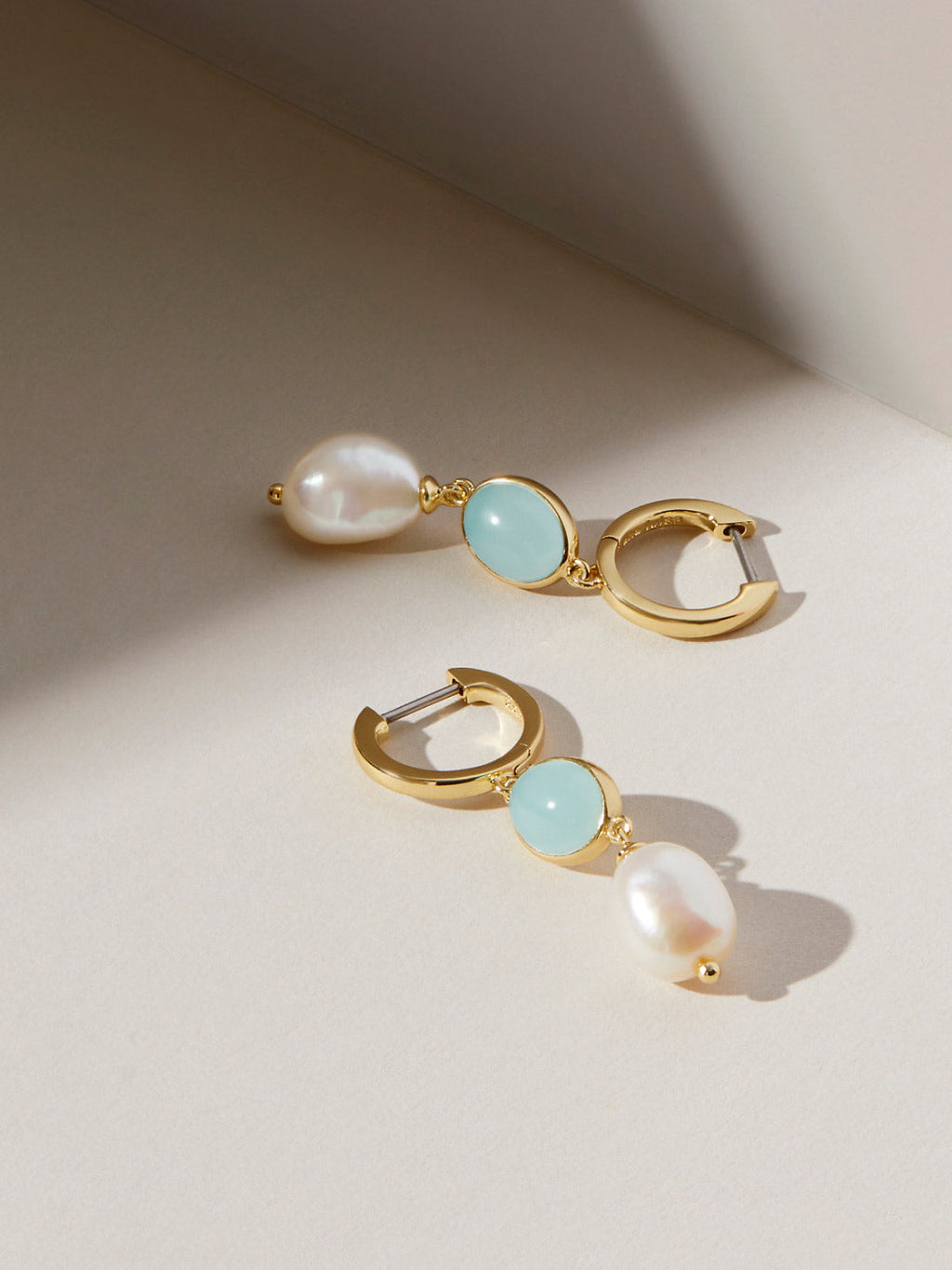 Pearl Drop Earrings - Noelle Mythical Blue