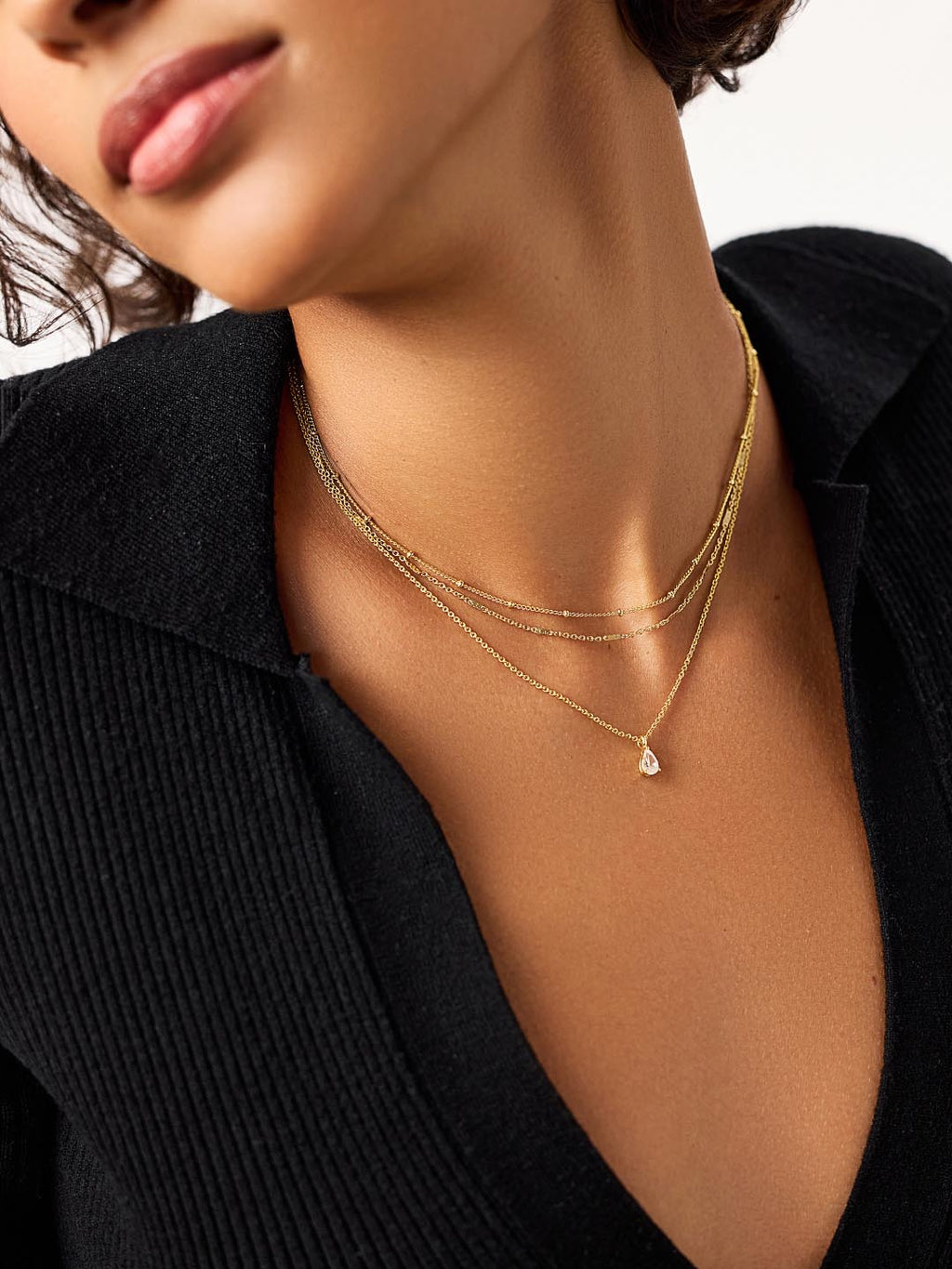 Delicate Solitaire Pendant - Elise Pendant