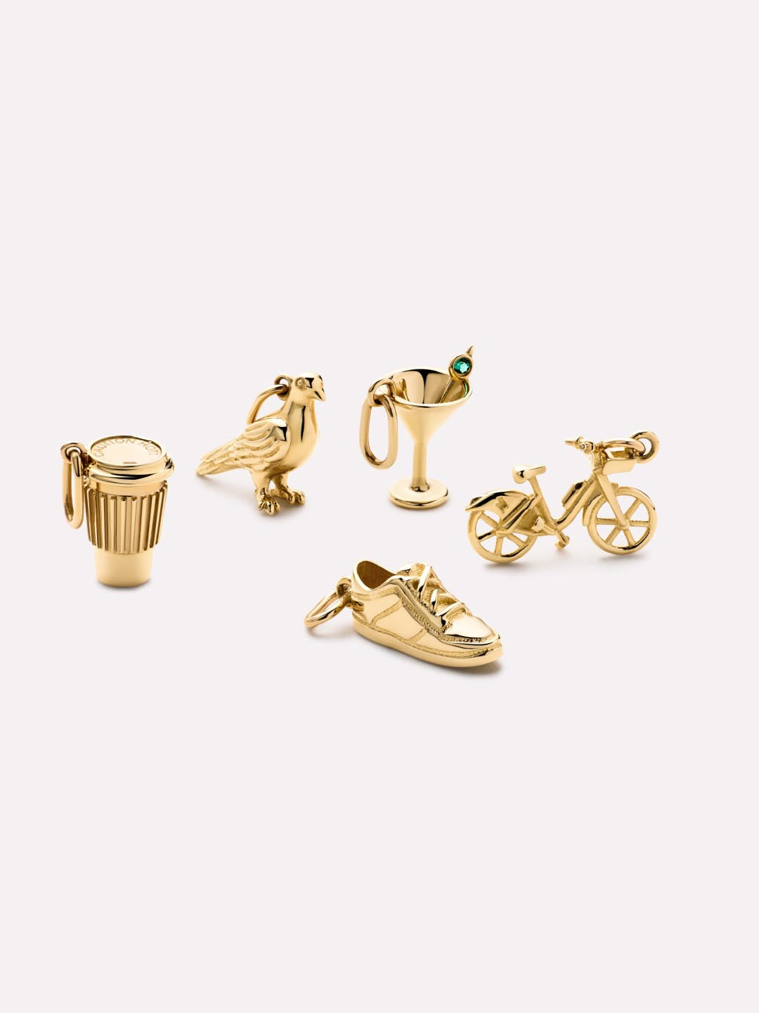 Solid Yellow Gold - Bike Charm