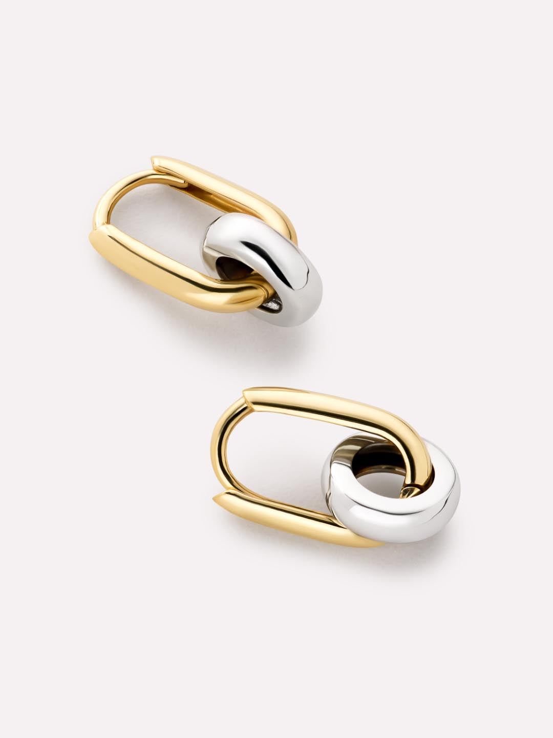 Solid Yellow Gold - Eclipse Hoop Set