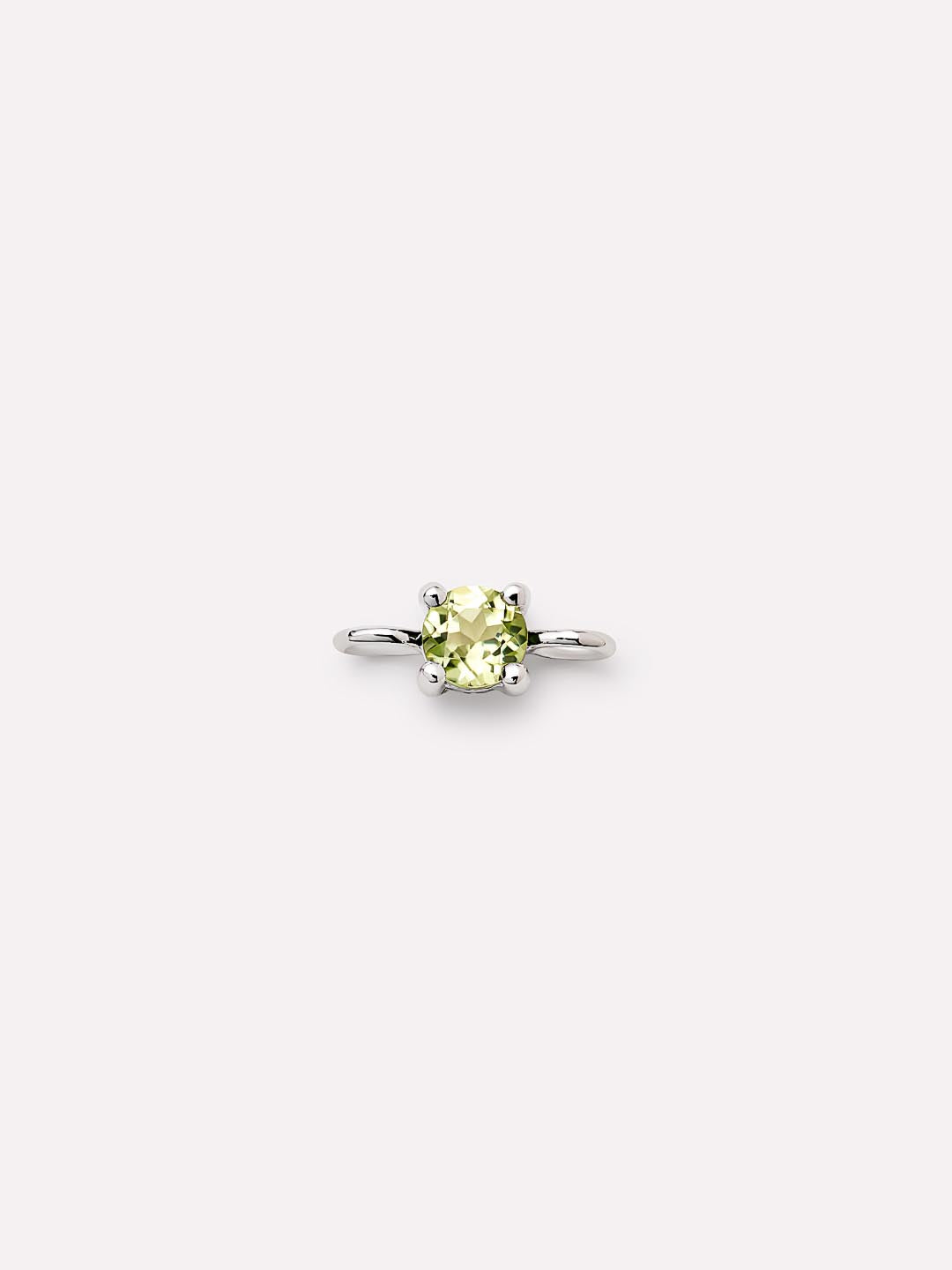 Silver Charms - Silver Peridot Connector Charm
